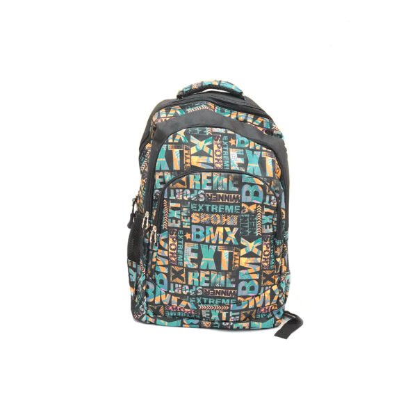 Mochila escolar reforzada de espalda 4 cierres 30x40 modelo BMX
