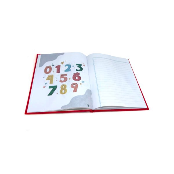 Cuaderno N3 48 hojas rayadas SB tapa dura rojo 16x21cm